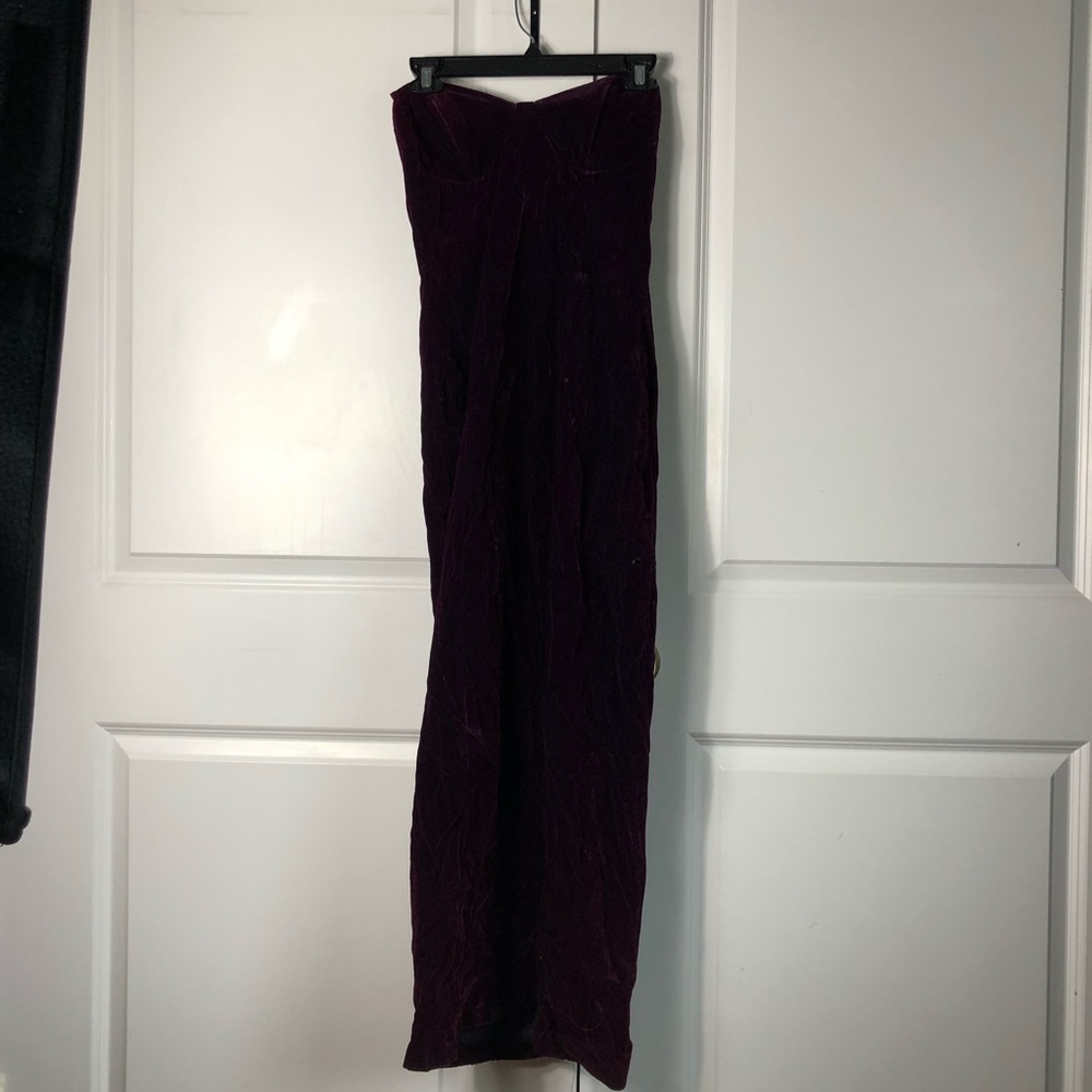 Vintage Rampage Velvet Strapless Dress